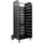 Tectake Kaminholzregal Stahl 45 x 55 x 104 cm Schwarz
