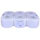 ReinigungsBerater Toilettenpapier 2-lagig 100% Zellstoff, OHNE KERN, 6 Rollen à 891 Blatt