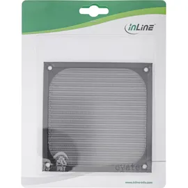 InLine Lüftergitter, Aluminium Filter, 120x120mm, schwarz