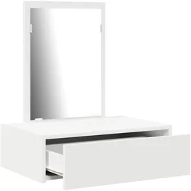 vidaXL Schminktisch Wandmontage Weiß 60 x 40 x 70 cm