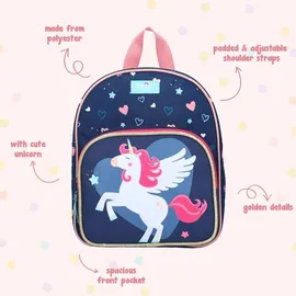 Vadobag Pret Einhorn Rucksack mit Vorderfach ca.29 cm - Blau