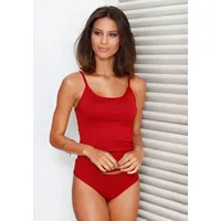 VIVANCE ACTIVE Spaghettitop Damen rot, schwarz, weiß Gr.48/50