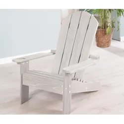 roba Outdoorstuhl »Deck Chair« - 51x55x60cm - grau - Holz