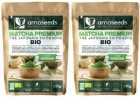 AROMASEEDS Thé Matcha Japonais en Poudre Bio Premium 2x70 g