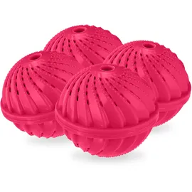 Relaxdays Waschball 4er Set Pink