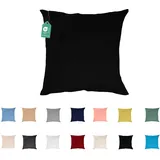 Livessa Kissenbezug 80x80 aus%100 Baumwolle Jersey Stoff - Verdeckter Reißverschluss, Kopfkissenbezug 80x80 cm, Kissenhülle, Ultra weich und atmungsaktiv, Oeko-Tex Zertifiziert