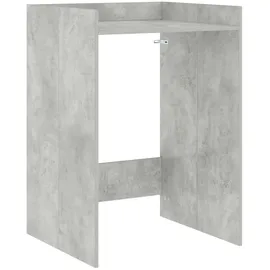 vidaXL Waschmaschinen-Schrank 67,5 x 62 x 97 cm Grau Holzwerkstoff