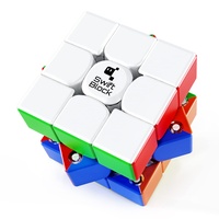 Magischer Zauberwürfel Original 3x3, Swift Block 355s Speed Cube Stickerless mit 48 Magnete/5 Stufen Elastischen Anpassung/Flügelförmig IPG/Patent für Magnetkabinen, Magic Cube für Kinder Erwachsene