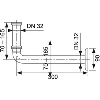 TECE Anschlussbogen für UP-Geruchverschluss