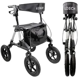 Lösch Reha Rollator TABAS Silber Größe L