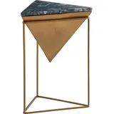 FineBuy Beistelltisch FineBuy Anstelltisch Echter Marmor 37 cm Wohnzimmertisch Grün