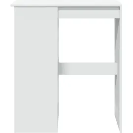 vidaXL Bartisch mit Regal 90 x 47,5 x 103,5 cm Weiß