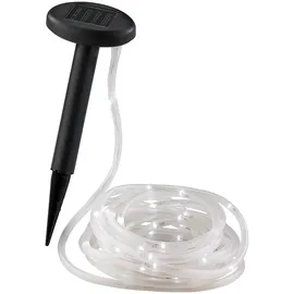 Lunartec Lichtschlauch Solar 5 m spritzwassergeschützt 50 LEDs weiß