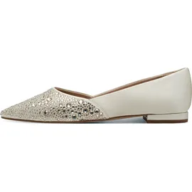 TAMARIS Damen Ballerina flach, weiß, 38 EU