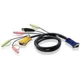 ATEN 2L-5302U KVM Kabel Schwarz 1,8m