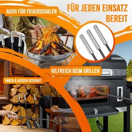 Kesser Kaminbesteck Set 4-tlg. schwarz