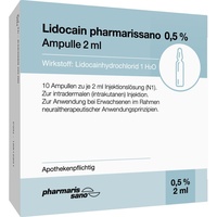 medphano Arzneimittel GmbH Lidocain pharmarissano 0,5% 2ml