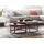 FineBuy Couchtisch FineBuy Sofatisch 2er Set Eiche Holz Metall Satztisch Tisch Rund
