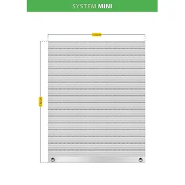Schellenberg Rollladenpanzer Mini 110 x 130 cm Achatgrau)