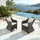 Tectake tectake® 2er Set Aluminium Rattansessel wetterfest und UV-beständig, pflegeleicht, kein Aufbau
