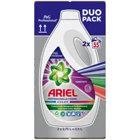 Ariel Professional Flüssig Color Waschmittel, 110 Waschladungen, 5.5 L (2 x 2.75 L), professionelle Formel für den professionellen Einsatz, Ausgezeichnete Fleckentfernung schon ab der ersten Wäsche
