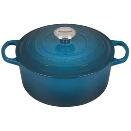 Le Creuset Signature Bräter 24 cm rund deep teal