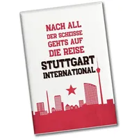 Speecheese Stuttgart Europapokal Souvenir Magnet eckig mit Spruch Stuttgart