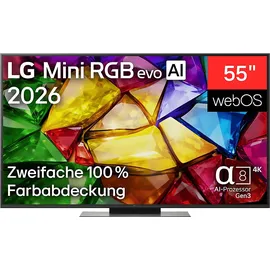 LG 55MRGB86B9A 55" Mini RGB evo AI 4K Smart TV