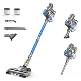 kalado KCV500 Akku Staubsauger, 23kPa Saugleistung Ultraleichter Staubsauger Kabellos, 6-in-1 Handstaubsauger, 35 Min Laufzeit, kabelloser Staubsauger Stielstaubsauger für Tierhaare,Teppich, Hartböden