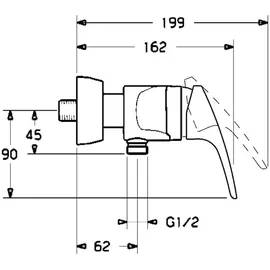 Hansa Hansamix Einhandmischer für 1 Verbraucher Chrom 01670183