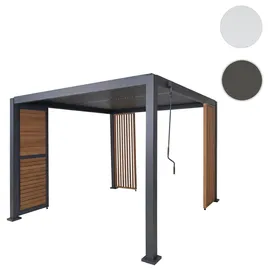 Mendler Pergola HWC-P65 1 Stück 3 x 3 m Grau
