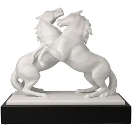 GOEBEL Studio 8 Dekofigur Pferde Artiste et Alegria 32 cm Weiß