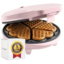 Bestron ASW217 Herzwaffelautomat rosa