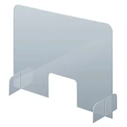 FRANKEN Spuckschutz SSW5085, transparent 49,5 x 84,5 cm