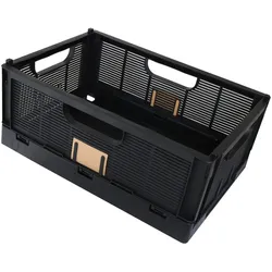 Klappbox Aufbewahrungsbox 50 x 33 cm schwarz Klapp- und stapelbar