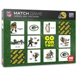 YouTheFan Green Bay Packers Lizenziertes Memory Match Spiel, Teamfarben, Einheitsgröße