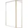 Marwell Walk In Dusche mit schwenkbarer Flügeltür 200 x 120 cm Gold 5mm Glas