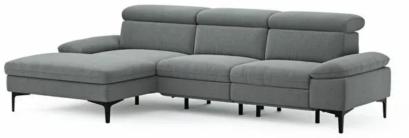 CASEDO Ecksofa Palma Stoff Plumb