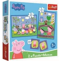 pbs deutschland gmbh & co.kg 2 in 1 Puzzles + Memo Peppa Pig