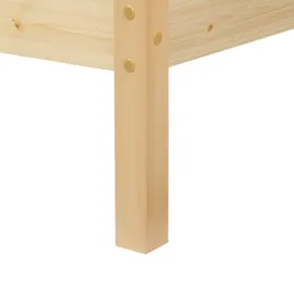 Beliani Vannes 90 x 200 cm Hellbraun