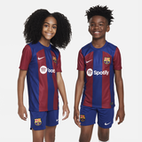 Nike FC Barcelona 2023/24 Stadium Home Nike Dri-FIT Fußballtrikot für ältere Kinder - Blau, S