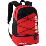 Erima Club 5 Line Multifunktionsrucksack mit Bodenfach red/black 30 x 18 x 45 cm