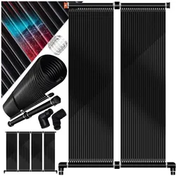 KESSER® Solarkollektor Poolheizung cm, Warmwasser Heizung Solarheizung für Pools  l Beliebig erweiterbar l  UV-beständiger Kunststoff