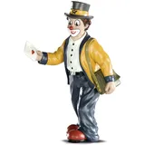 Gilde Gildeclown Gilde Deko Figur Clown - die Gute Nachricht - Dekofigur Clown Sammlerfigur - Weihnachten Geschenke für Frauen - Mehrfarbig- Höhe 16 cm