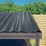 vidaXL Dachpaneele 12 Stk Verzinkter Stahl Anthrazit 80x36 cm