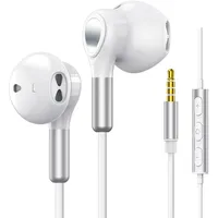Kopfhörer mit Kabel, In Ear Kopfhörer Kabel in Ear Ohrhörer 3.5mm Klinke Kopfhörer mit Mikrofon, Lautstärkeregler für iPhone, Samsung, Android, iPad, iPod, MP3, usw 3,5 mm Kopfhörerstecker Audiogeräte