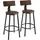 Tectake Barhocker Poole 54 x 54 x 101,5 cm Braun