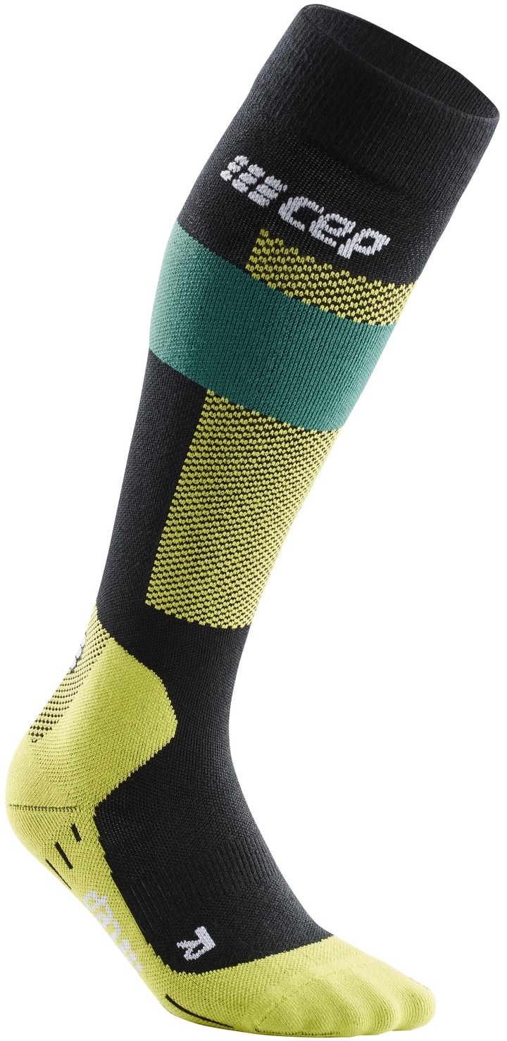 Preisvergleich Produktbild CEP Herren Merino Ski Tall Kompressionssocken, III - green