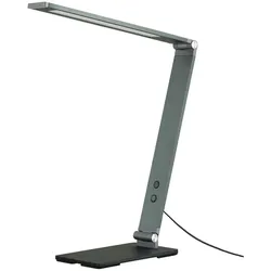 Fischer-Honsel LED-Tischleuchte, anthrazit-grau mit Dimmer , schwarz , Maße (cm): B: 12 H: 38