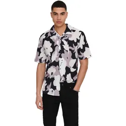 Only & Sons Herren Freizeit Hemd ONSTREV Regular Fit Nirvana 22025125 M